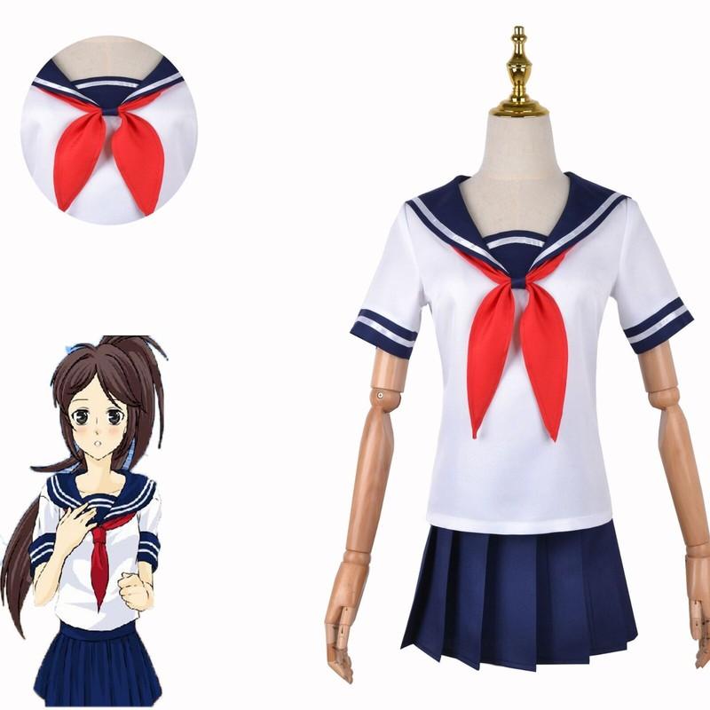 JK School Uniform Japan Anime Sailor Women Girl Costume Cosplay Outfit Dress