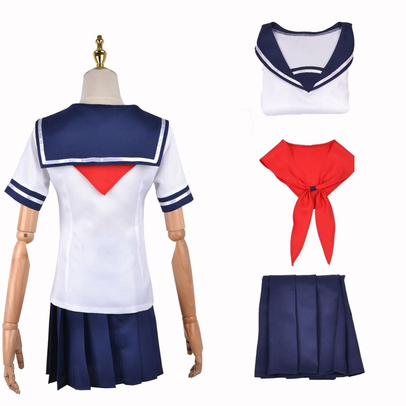 JK School Uniform Japan Anime Sailor Women Girl Costume Cosplay Outfit Dress