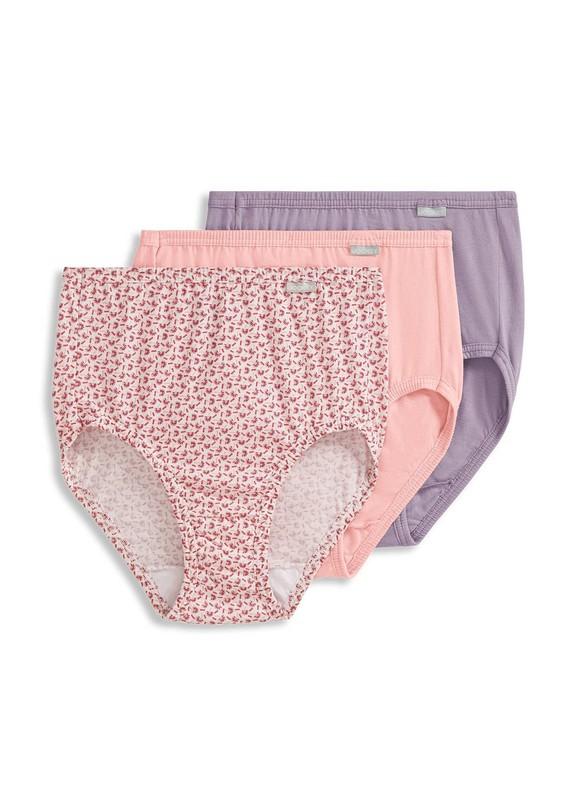 Jockey Elance 100 Hipster Cotton Brief Underwear - 3 White Pair Size 7