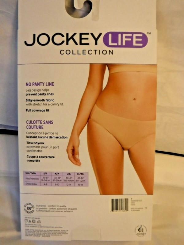 Jockey Life 3 Bikinis Size 7 Womens Panties Microfiber Stretch Blue Floral Mix