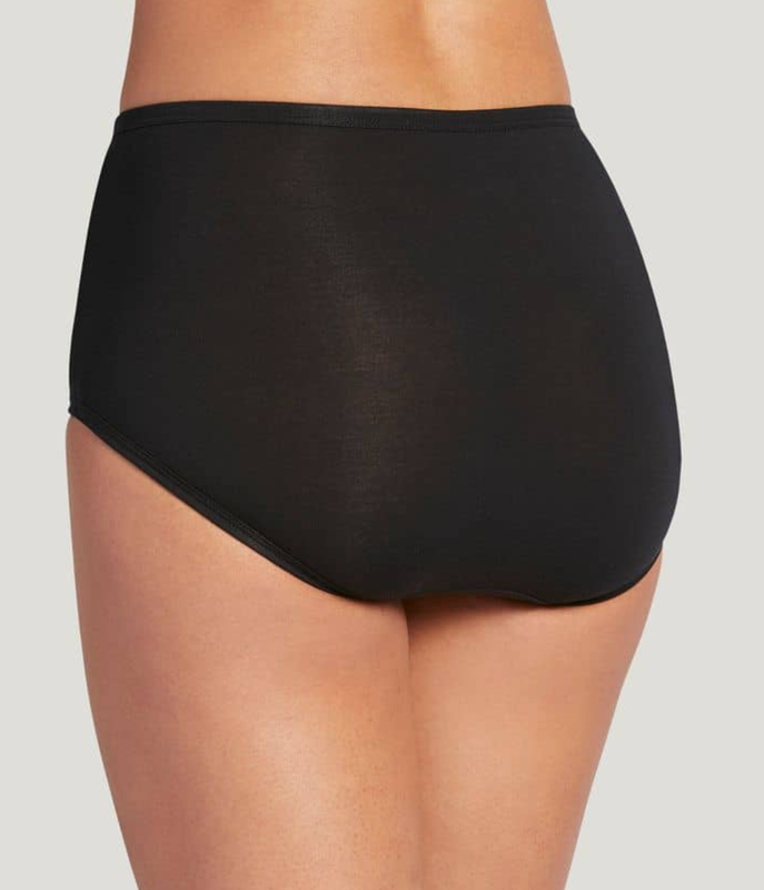 Jockey Supersoft Modal Stretch 3 Briefs Black Panties Size 6 Modal Spandex