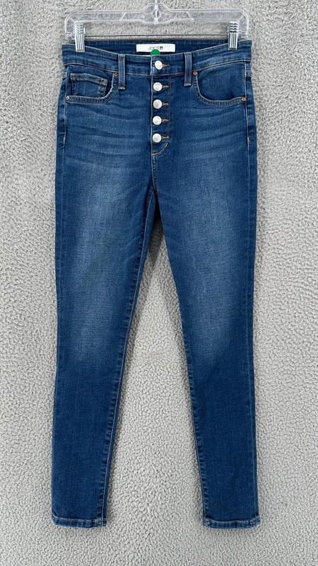 Joe's Jeans High Rise Skinny Ankle Button Fly Women's Size 27 Stretch Blue 11067