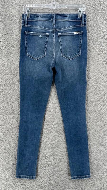 Joe's Jeans High Rise Skinny Ankle Distressed Women's Size 27 Stretch Blue 11062