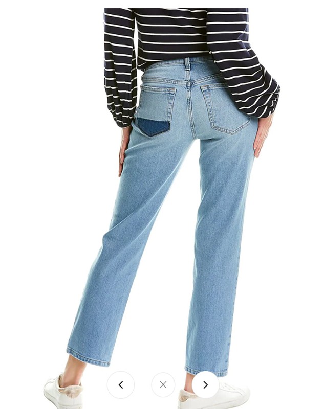 JOE'S Jeans Lara Faux Patch Straight Ankle Jeans In Nishan Size 27 30 32