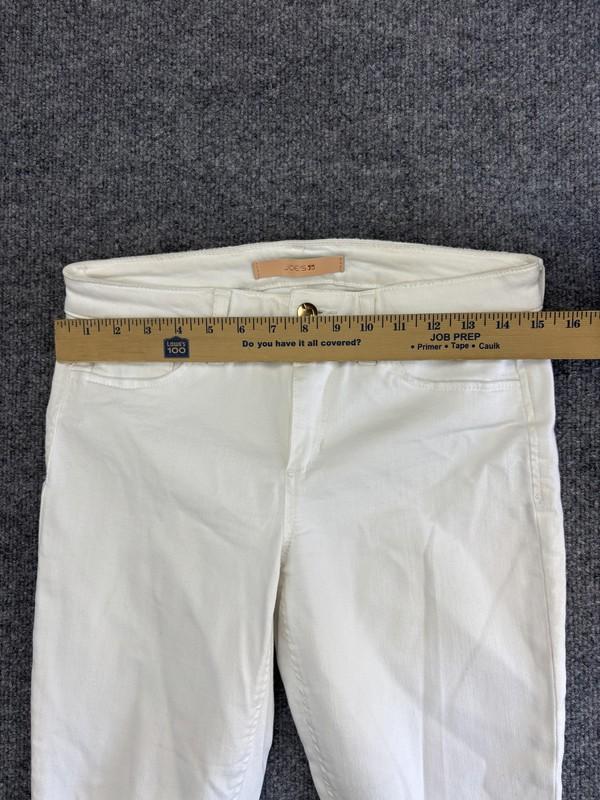 Joe's Jeans Womens 28 White Flawless Icon Skinny Ankle Distressed Stretch Denim