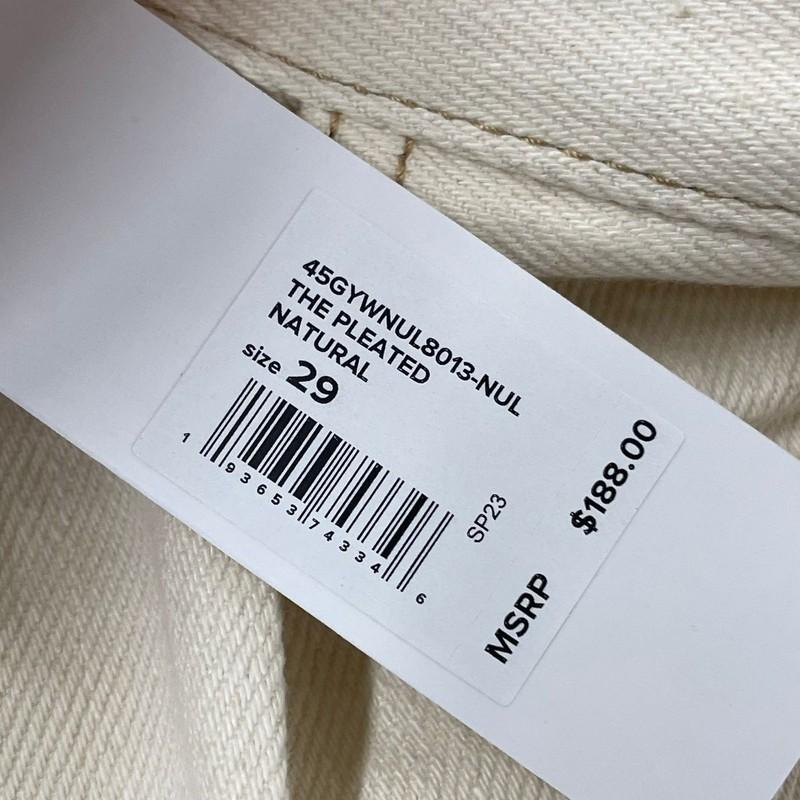 JOE'S The Pleated Wide Leg Ankle Jeans Women's Size 29 Natural