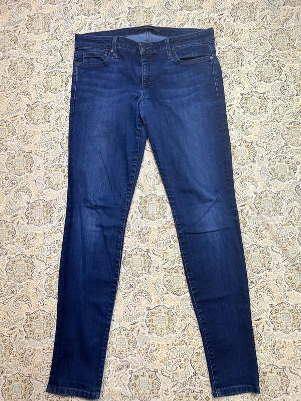 Joes Jeans Womens Sz 31 The Skinny Dark Wash Stretch Mid Rise Designer Jean Blue