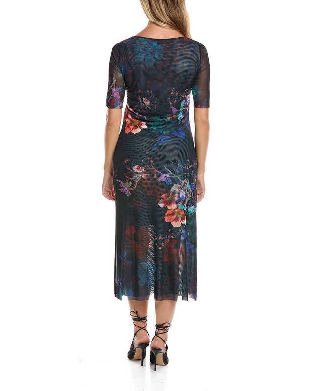 Johnny Was Astrid Mesh Midi Dress Women's