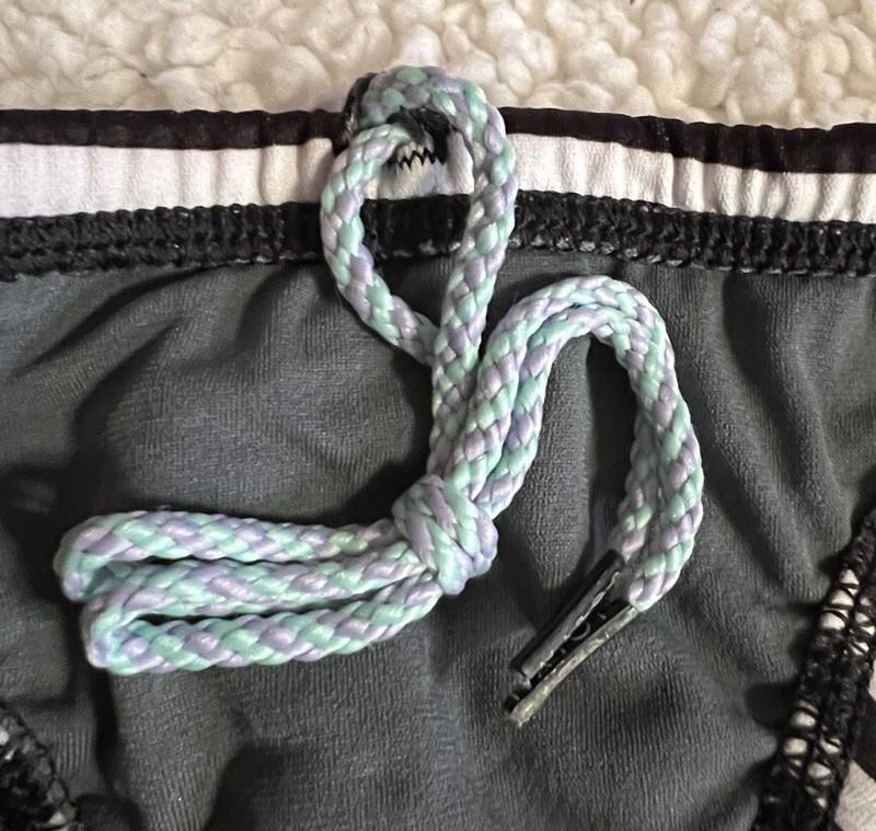 Jolyn Bikini Bottom Europe Style Black White Striped Large New With Tags