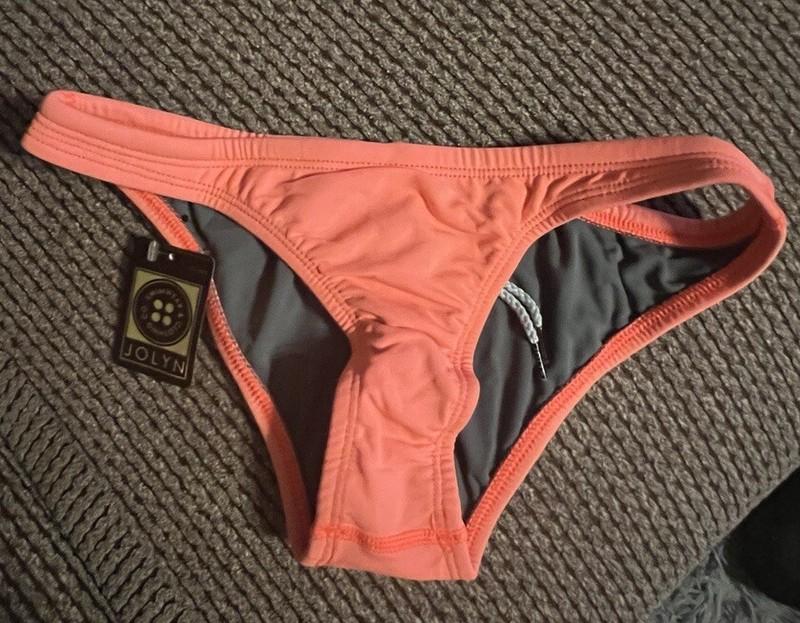 Jolyn Bikini Swim Bottom Europe Style Pink (Papaya) Small New With Tags