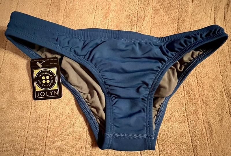 Jolyn Bikini Swim Bottom MIDL Style Deep Blue Sea Medium New With Tags