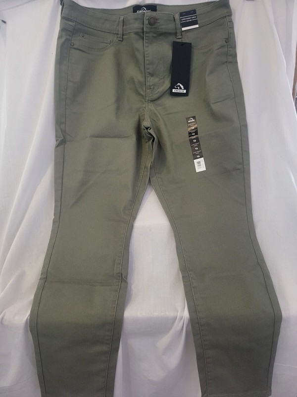 Jordache Jeans Super Skinny Ankle Deep Lichen Green Size 16 **BRAND NEW**