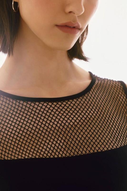 Joseph Ribkoff Embellished Mesh Yoke Jumpsuit Size 8 (UK 10)