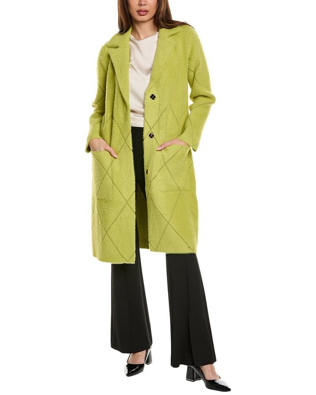 Joseph Ribkoff Fuzzy Eyelash Coat Women's