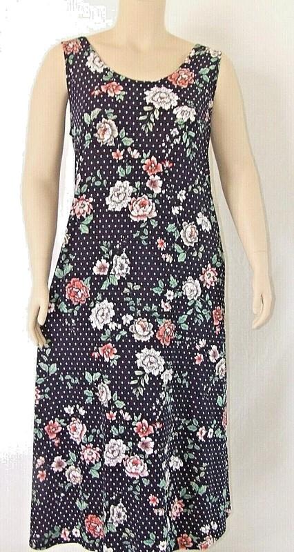 Jostar Travel Knit Dress long A-Line Tank Stretchy NO-IRON poly/span. 211