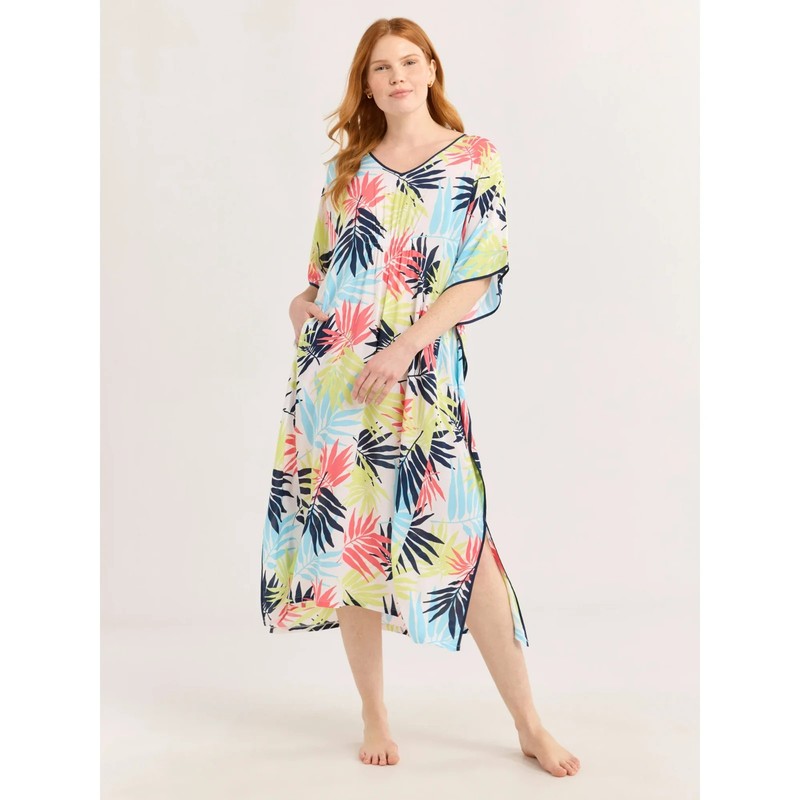 Joyspun Sleep Caftan W/ Side Pockets 6 Patterns Sizes 2X 3X Or 4X NWT/NWOT