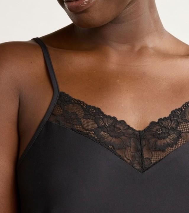 Joyspun Women Mesh Trim Or Lace Front Knit Sleep Chemise Size S -4X New