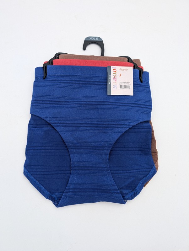 Joyspun Women's Seamless Hipster Underwear Panties 3-Pack Size XXXL (22) NEW