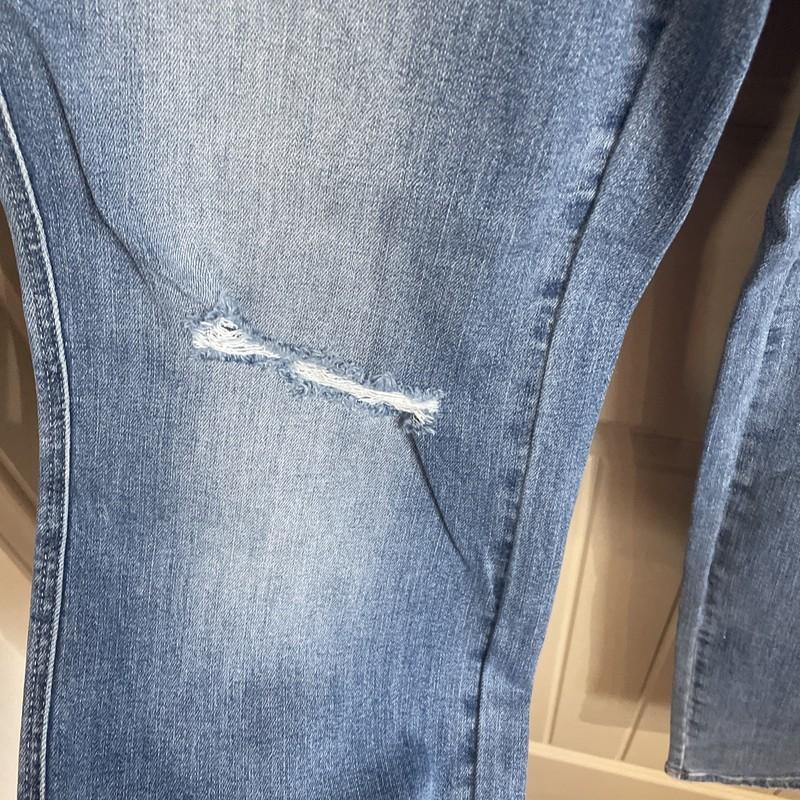 Judy Blue 13/31 Minimal Distress Straight Leg Jeans With Tummy Control