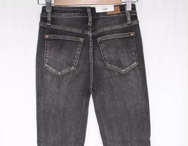 Judy Blue Jeans Skinny Fit High Waist Front Yoke Size 25 Black JB88287