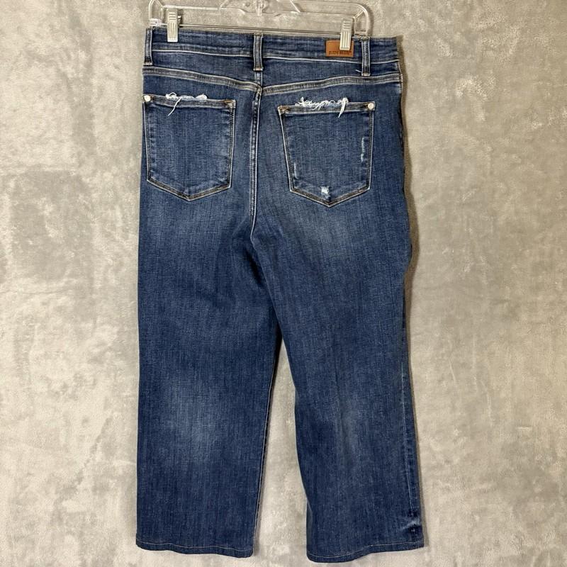Judy Blue Jeans Women’s 11/30 Wide Leg Stretch Denim Cotton Blend JB82497