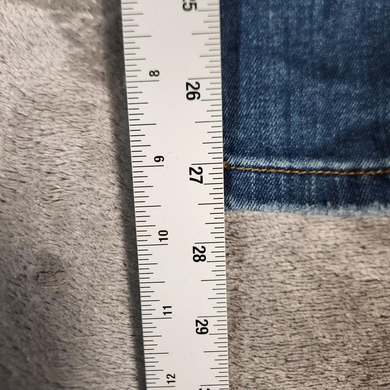 Judy Blue Jeans Women’s 27X27 (Tag 28) Blue Relaxed Fit JB8271DK Destroyed