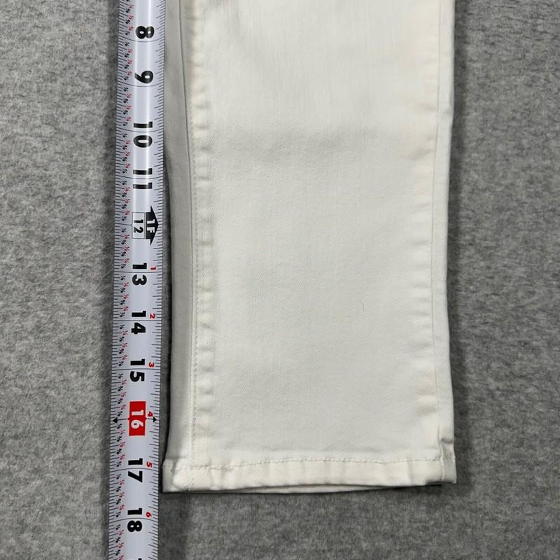 Judy Blue Skinny Fit Capri Jeans Women’s Size 0/24 (26Wx17.5L) White Stretch