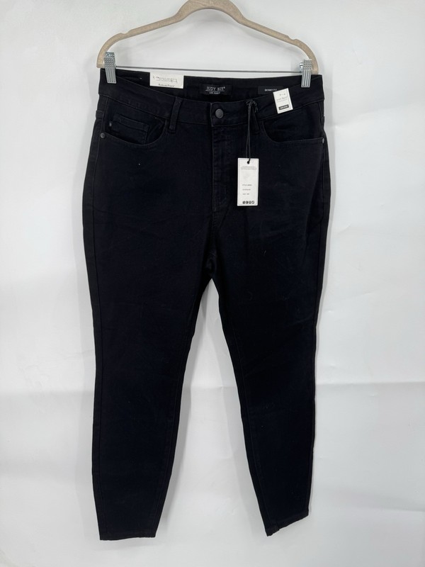 Judy Blue Skinny Fit Jeans Women 16W Black High Rise Stretchy Plus Size NEW