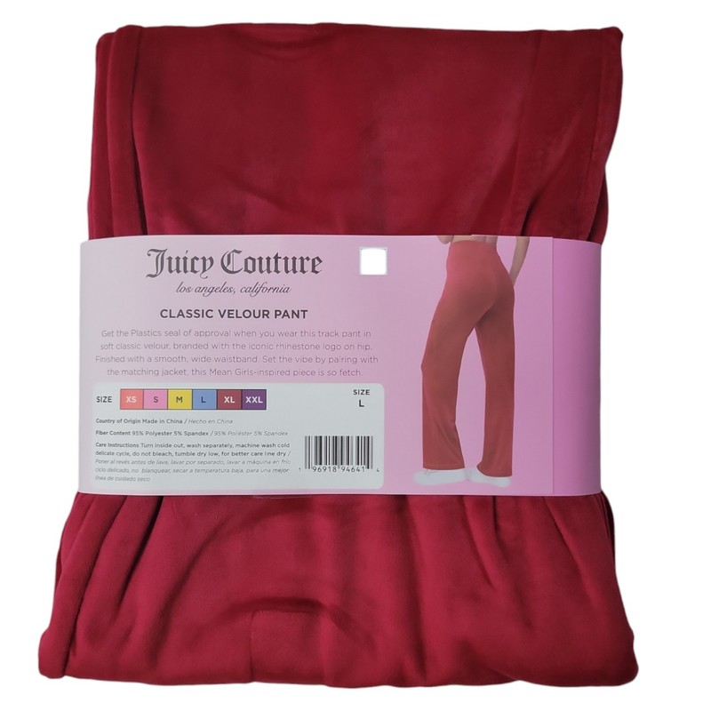 Juicy Couture X Mean Girls Women's Elastic Waistband Velour Pant
