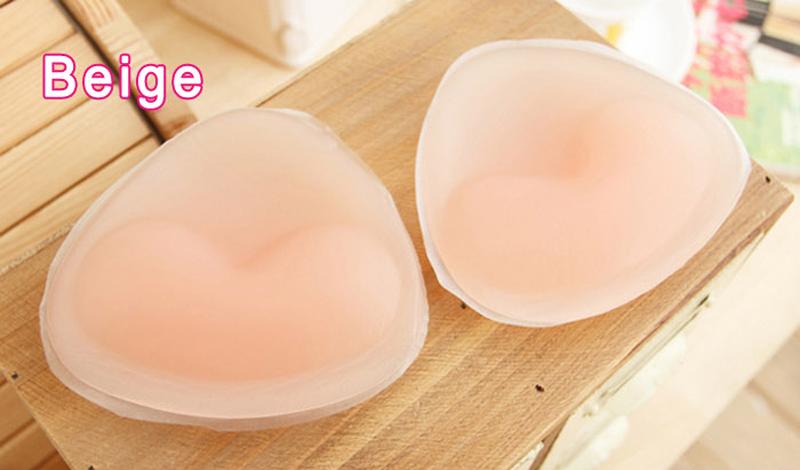 Jumbo Size Silicone Enhancer Insert Pads Bikini Bra Breast Push up Washable Nd