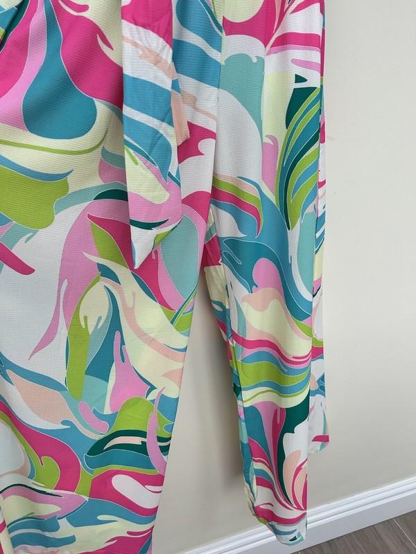 Jumpsuit One Shoulder 70's Print Colourful Playsuit Wide Leg Size Large BNWT