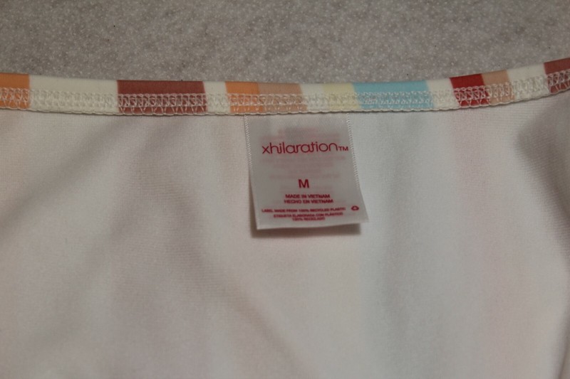 Juniors' Hipster Bikini Bottom - Xhilaration Multi Stripe Size M (4-6)