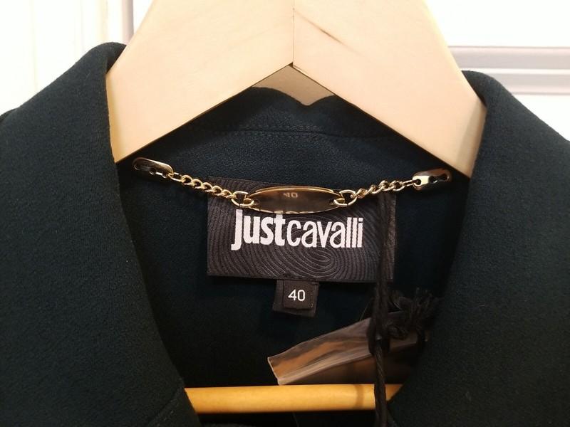 Just Cavalli Green Gold Buttons Women's Basic Jacket Size IT 40 / 6 US