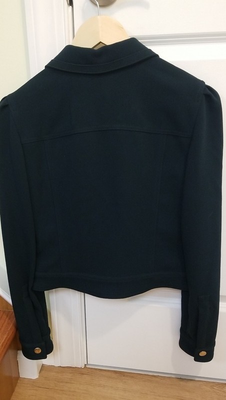 Just Cavalli Green Gold Buttons Women's Basic Jacket Size IT 40 / 6 US
