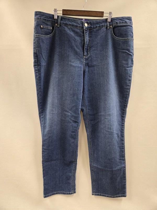 Just My Size Jeans Womens 26W Classic Fit Denim Straight Leg Stretch Pants