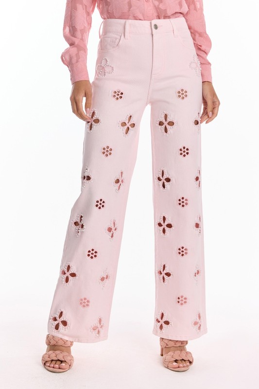 Kaia Pearl High Rise Jean - Blush Classic And Petite THE NOLI SHOP