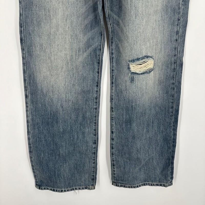 KanCan Ultra High Rise 90s Flare Jeans KC7373M Size 13/30 Distressed Button Fly