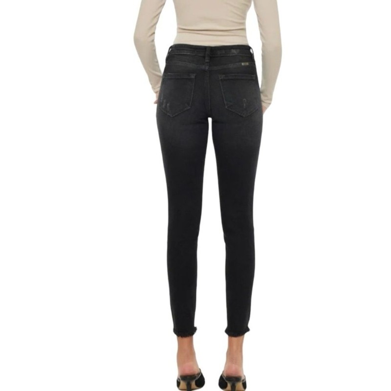 KanCan Women’s Janesville High Rise Ankle Skinny Jeans Size 7/27 Dark Gray