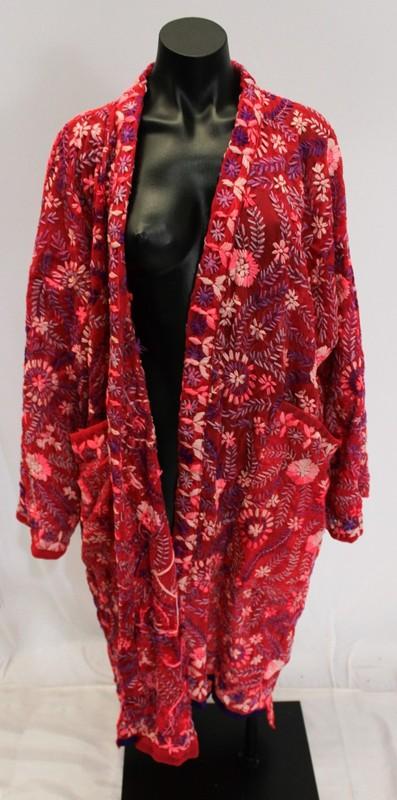 Kantha Bae Women's Pullkhari Floral Embroidered Kimono MP7 Multicolor One Size