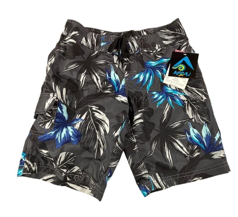 Kanu Surf Tropical Floral Swim Board Shorts Womens Beach Resort Cover up