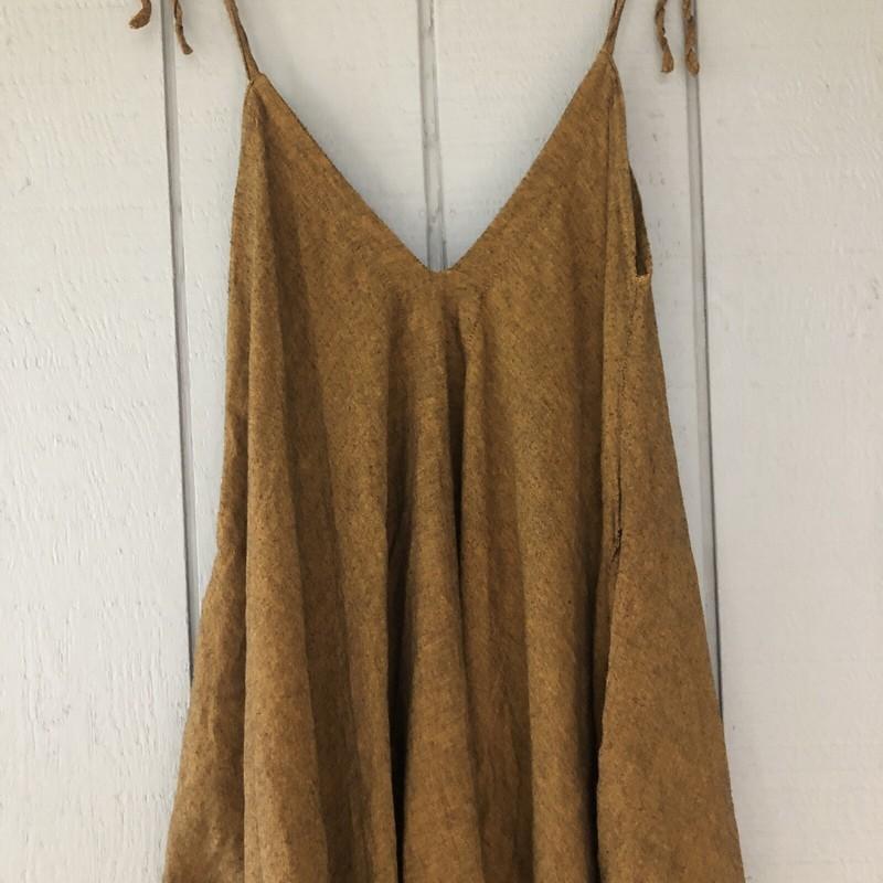 Karma Nepal Craft One Piece ROMPER Autumn Gold Color Free Size Art To Wear Artsy