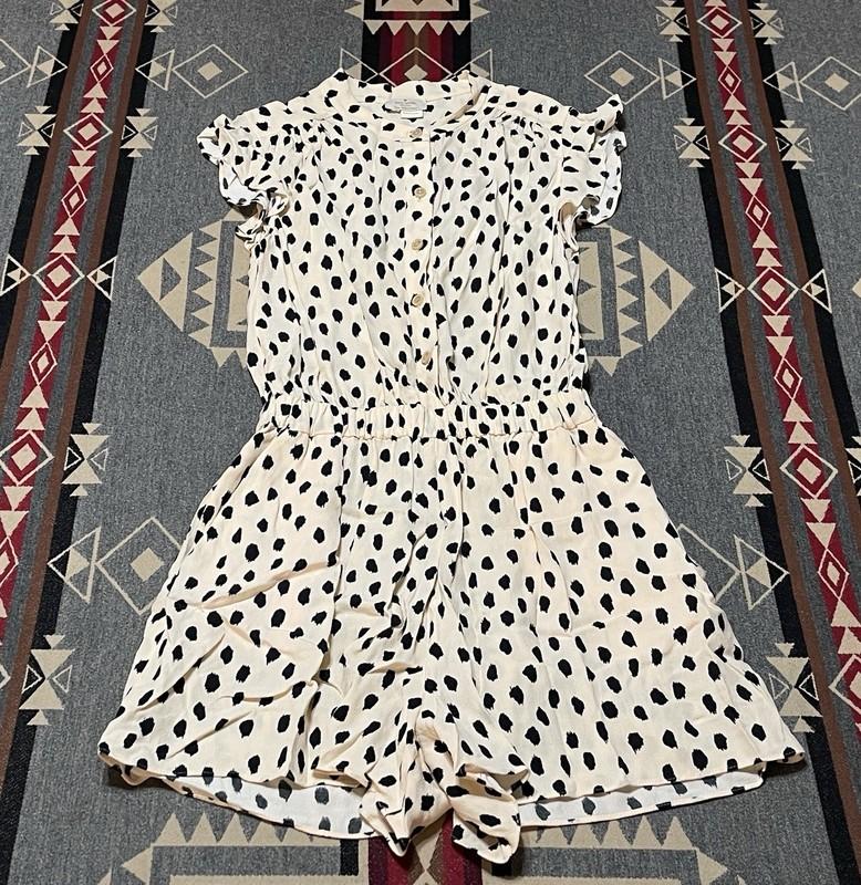Kate Spade Leopard Dot Romper Women 0 Polka Print T36