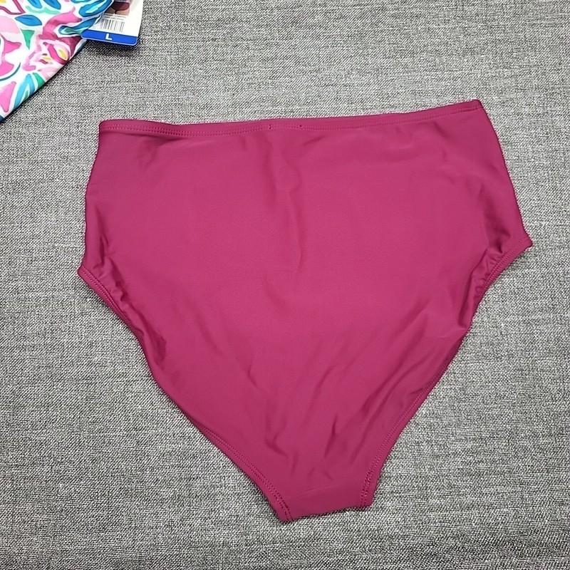 Kathy Ireland Womens 2 Piece Set Swimsuit Printed Tankini W Briefs Large Size