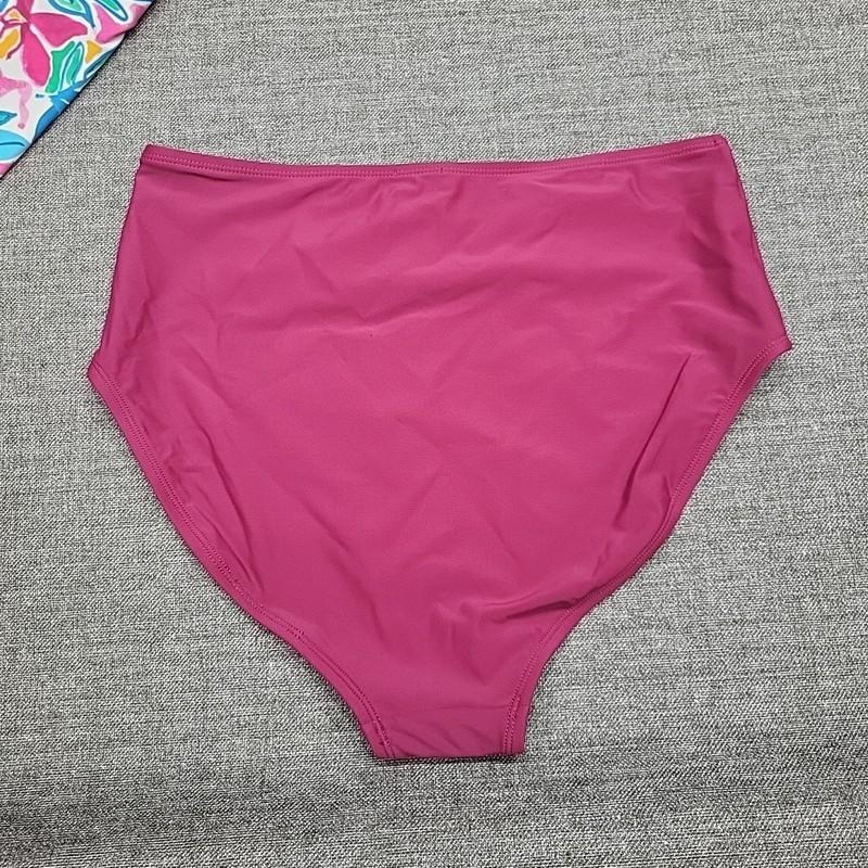 Kathy Ireland Womens 2 Pieces Set Swimsuit Printed Tankini W Briefs Large Size