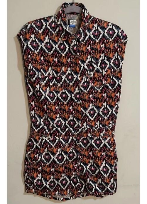 Kavu Women Size 2 XXS Freeland Desert Paint Southwestern Print Sleeveless Romper