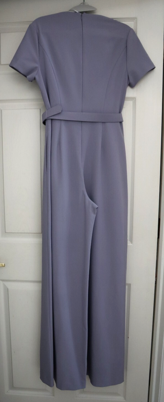 Kay Unger Women's Sz 6 Lilac Purple Ezra Walk Thru Jumpsuit $328