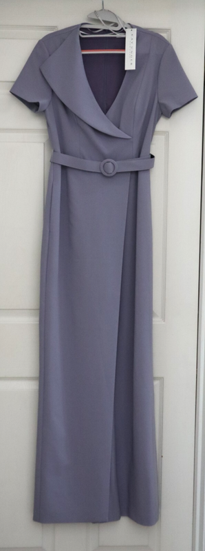 Kay Unger Women's Sz 6 Lilac Purple Ezra Walk Thru Jumpsuit $328
