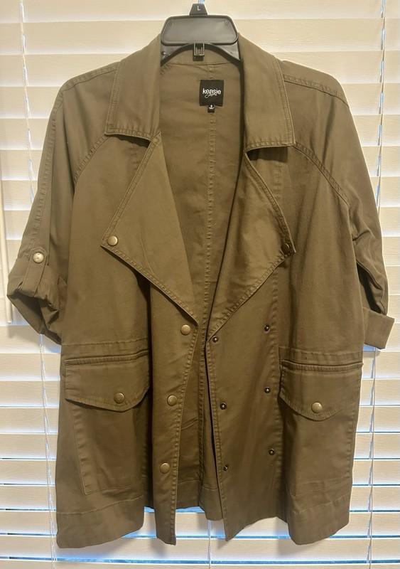 Kenzie Women’s Olive Green Army Green Military Jacket Size Small