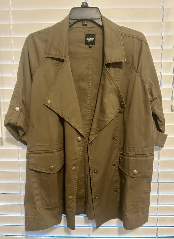 Kenzie Women’s Olive Green Army Green Military Jacket Size Small