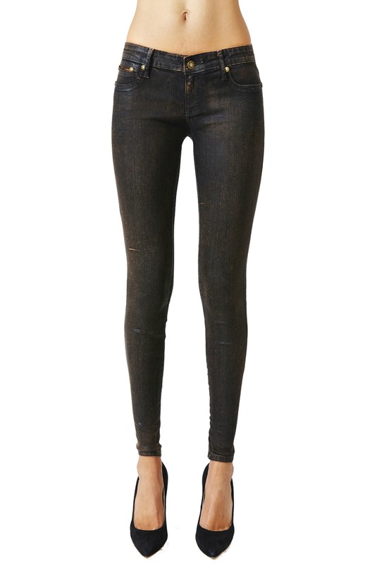 KILL CITY LIP SERVICE WAX PU COATED LEATHER LOOK LEGGINGS SKINNY PANTS JEANS EMO